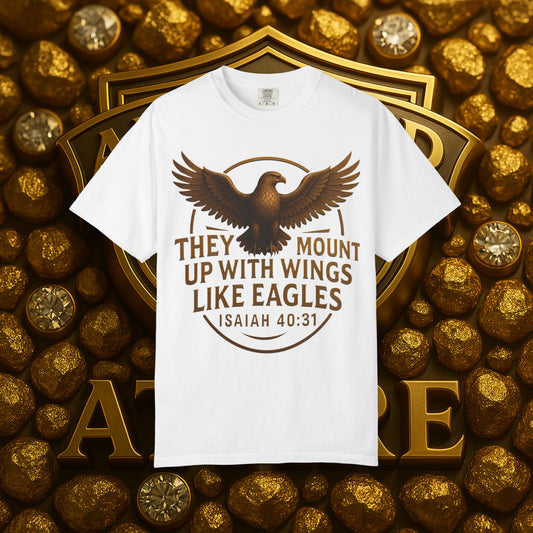 Winged Eagle T-shirt with Isaiah 40:31 Scripture
