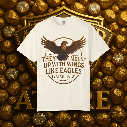 Winged Eagle T-shirt with Isaiah 40:31 Scripture